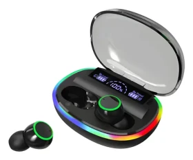 2GO Acoustic Ring čierna / Bezdrôtové slúchadlá / True Wireless / LED / LCD displej púzdra (797601)