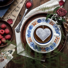 TEA HERITAGE Zelený čaj s jazmínom Heart xoxo – 5 ks