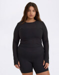Organic Basics Active Mesh Long Sleeve Tee Black XS