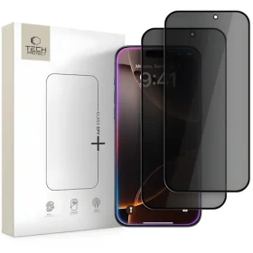 Tech-Protect Glass Spy+ / Tvrdené sklo / Privacy / Apple iPhone 16 Pro/17/17 Pro / 2 ks