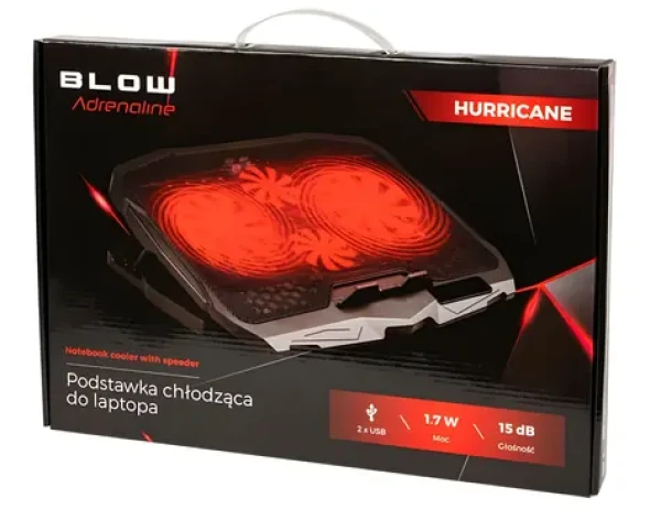 Chladiaca podložka Hurricane 4 Fan / Chladiaca podložka / 4X ventilátor (66-365#)