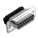 MH Connectors MH10576 D-SUB zásuvková lišta 180 ° Pólov: 15 IDC 1 ks; MH10576