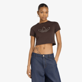 Tričko adidas Studded Cali Tee Aurora Coffee XS