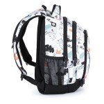 Školský batoh Bagmaster Supernova 21 A White/black/orange/green