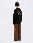 Thinking MU Flower Rope Black Jimena Sweatshirt BLACK L