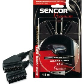 Sencor SAV 113-008 Kábel SCART M-SCART M 21P 0.8 m (8590669056606)