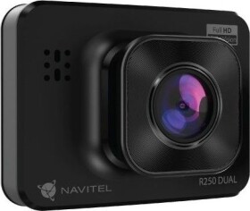 Naviteľ R250 DUAL čierna / Kamera do auta + zadná kamera / FullHD @ 30fps / 2 / uhol záberu 140 ° / microSD (CAMNAVIR250D)