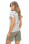 Pyžamo Donna Melisa 1/2 cr/r S-2XL ecri-khaki L