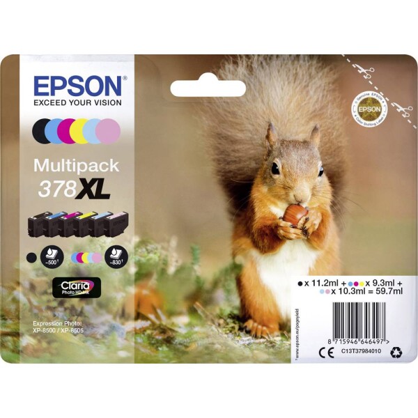 Epson Toner C13T37984010 (Black, Cyan, Light Cyan, Magenta, Light magenta, Yellow)