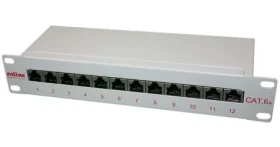 Roline Patch panel 12 portov Cat6a / Patch panel / RJ-45 / 19" / 1U (26.11.0316)