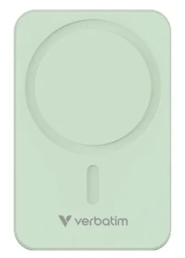 Verbatim Charge 'n' Go Essentials Magnetická bezdrôtová powerbanka 20000mAh zelená / USB-C / MagSafe / 15-35W (32224)