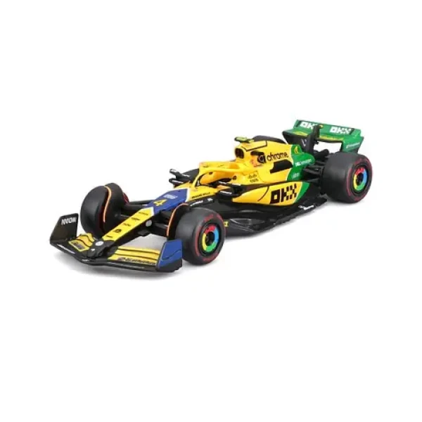 Bburago RACE Formula F1 Team McLaren MCL38 (2024) Senna Edition #4 Lando Norris