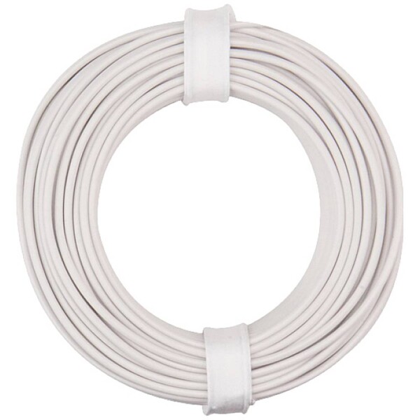 Donau Elektronik 150-015 opletenie / lanko, 1 x 0.50 mm², biela, 10 m; 150-015