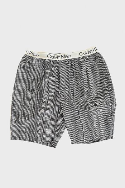 Pánske pyžamové šortky 000NM2179E C6S čiernobiele - Calvin Klein L