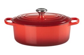 Le Creuset Signature Oválny hrniec s pokrievkou 27 cm červená (24147261780)