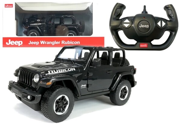 RASTAR Auto R / C Jeep Wrangler Rubicon 1:14 Rastar Čierna