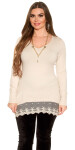 Koucla pullover with chain lace Einheitsgroesse