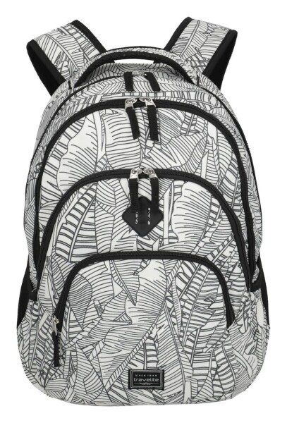 Batoh na notebook Travelite Basics Backpack Print White