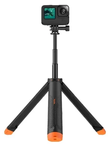 Telesin S1-TSS-02 čierno-oranžová / Selfie tyč a statív / Plávajúce / Vodotesná do 30 m / Rozloženie 61 cm (S1-TSS-02)