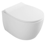 ISVEA - SENTIMENTI závesná WC misa, Rimless, 36x51cm, biela 10AR02012