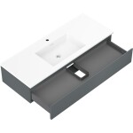 MEXEN/S - Orio kúpeľňová skrinka 120 cm s umývadlom Otis, 1 šuplík, grafit mat/biela mat 91A10-12023-1-BF66-W18M01