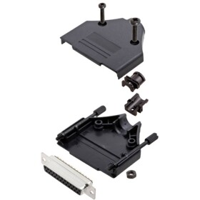 TRU COMPONENTS TCDTPKP25DMSK 7708568 sada D-SUB zásuvková lišta 180 ° Pólov: 25 spájkovaný 1 ks; 7708568
