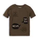 Chlapčenské tričko s krátkym rukávom, Minoti, TB TSHIRT 5, hnedá - 68/80 | 6-12m