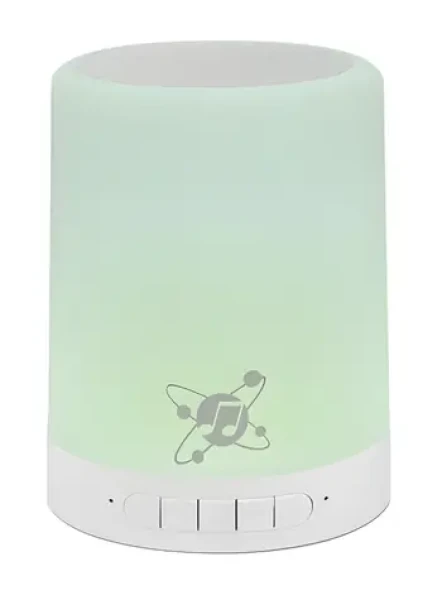 Manhattan Sound Science LED biela / Bluetooth reproduktor / 3 W / LED podsvietenie / microSD / výdrž 5 h (165259)