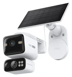 TP-LINK Tapo C645D Kit / Vonkajšia IP kamera solárny panel / Duálny objektív 2K / Pan/Tilt / IP65 / Wi-Fi (Tapo C645D KIT)