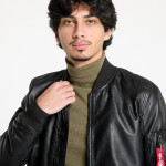 Bunda Alpha Industries Inc. MA-1 Leather Black XL