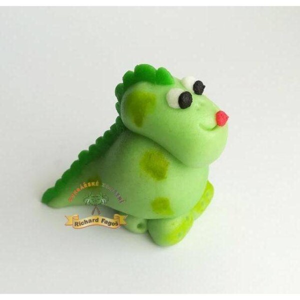Figúrka na tortu dinosaurus zelený 30 g z kokosovej hmoty - Fagos - Fagos