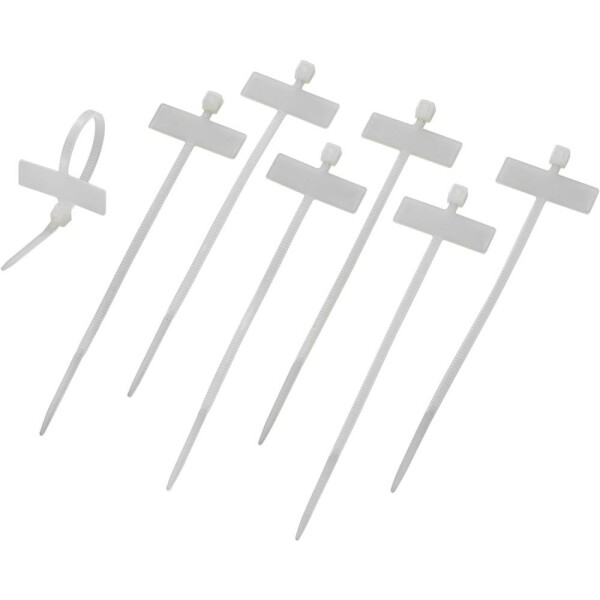 TRU COMPONENTS značenie káblov Potlačiteľná plocha: 25 x 9 mm prírodná 100 ks; 539830
