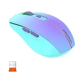 Meetion BTM002 fialovo-tyrkysová / Bezdrôtová myš / 1600 DPI / 2,4 GHz / Bluetooth / 6 tlačidiel (BTM002)
