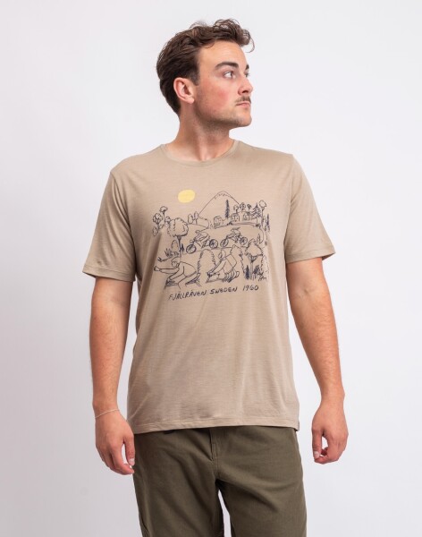 Fjällräven Hoja Lugnt Wool T-shirt M 118 Fossil L