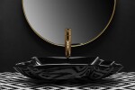 REA - Umývadlo na dosku Infinity Black REA-U3401