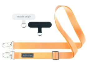 Mobile Origin Lanyard tape 25mm šnúrka broskyňová / 84 - 165cm (LYT-UNI-PCFZ)