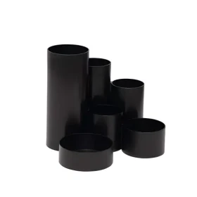 Maul MAULtubo Recycling čierna / Stojanček na písacie potreby / 6 priehradok / recyklovaný plast (4115690)