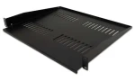 Xtendlan CPOLIC1U40-BP Polica 400mm čierna / univerzal / 1U / 25kg nosnosť / predsunutá (CPOLIC1U40-B-P)