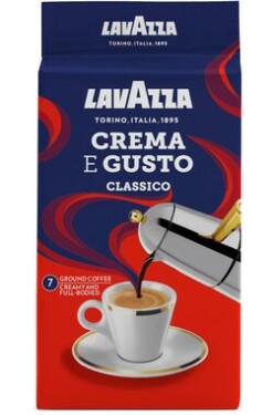 LAVAZZA Crema e Gusto 250 g / Mletá káva / 30% Arabica amp; 70% Robusta / Vákuové balenie (8000070139107)