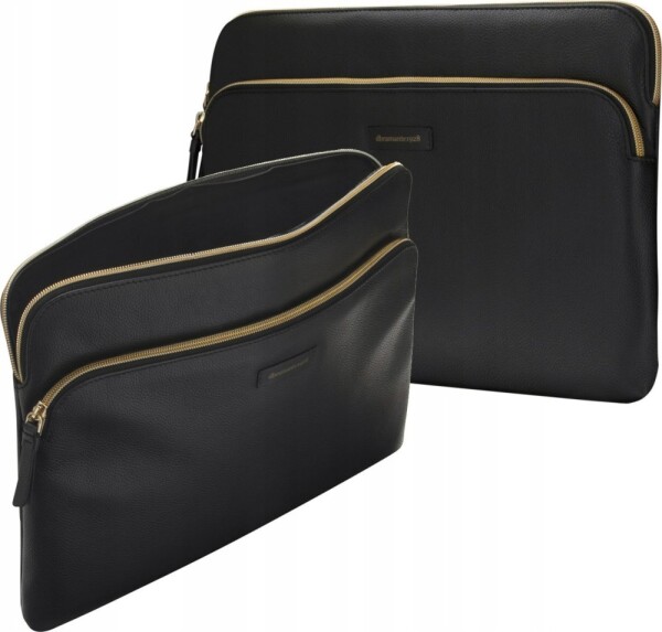Dbramante Paris+ Pebbled full-grain leather sleeve for MacBook Pro 14'' and 14'' Notebook - Night Black