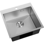 MEXEN - Solix oceľový drez 1-bowl 500 x 500 mm, nerez 6407501000-01