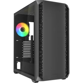 Sharkoon AK2 RGB čierna / ATX / 2x USB 3.2 / 1x USB-C / 2x 120mm / bez zdroja / priehľadná bočnica (4044951041626)