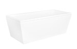 BESCO - Voľne stojaca vaňa VENA (LUNGRO) - Farba - Biela, Rozmer vane - 170 × 75 cm VANLUN170