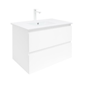 Kúpeľňová skrinka s umývadlom SAT B-Way 79x50x45 cm biela lesk BWAY280WU4B2 BWAY280WU4B2