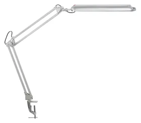 Maul Atlantic strieborná / Stolná LED lampička s klipom / 400 lm / 6500K / 9W (8203595)
