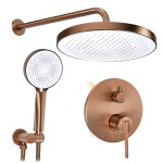 REA - Podomietková sprchová sada Grace Brush Copper + BOX REA-P4408