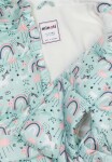 Dievčenská nylonová vesta Puffa s podšívkou z mikroflísu, Minoti, 12GILET 18, modrá - 80/86 | 12-18m