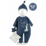 Llorens M741-12 oblečok pre bábiku bábätko NEW BORN veľkosti 40-42 cm s doplnkami