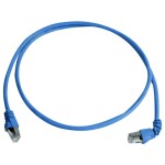 Telegärtner 100008491 RJ45 sieťové káble, prepojovacie káble CAT 6A S/FTP 3.0 m modrá samozhášavý, s priechodkou chrániacou proti zlomeniu 1 ks; 100008491