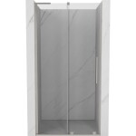 MEXEN/S - Velar L posuvné sprchové dvere 90, transparent, nikel kartáčovaný 871-090-003-01-97